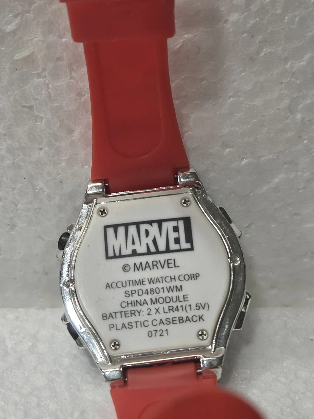 Accutime Marvel Red and Black Kids Digital Spider-Man Watch